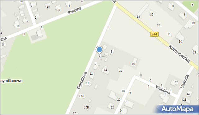 Maksymilianowo, Ogrodowa, 5, mapa Maksymilianowo