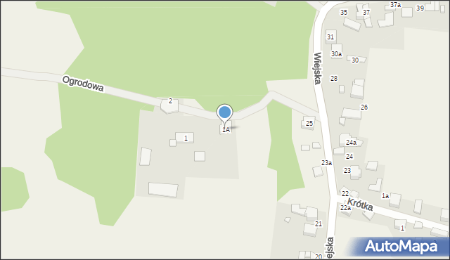 Malinowice, Ogrodowa, 1A, mapa Malinowice