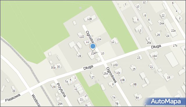 Michałów-Reginów, Ogrodowa, 11A, mapa Michałów-Reginów