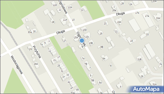 Michałów-Reginów, Ogrodowa, 9, mapa Michałów-Reginów