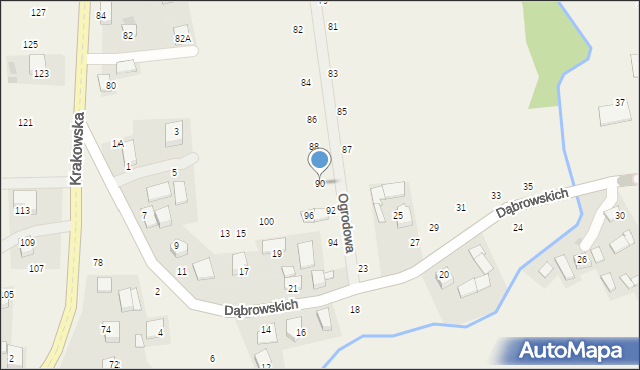 Michałowice, Ogrodowa, 90, mapa Michałowice