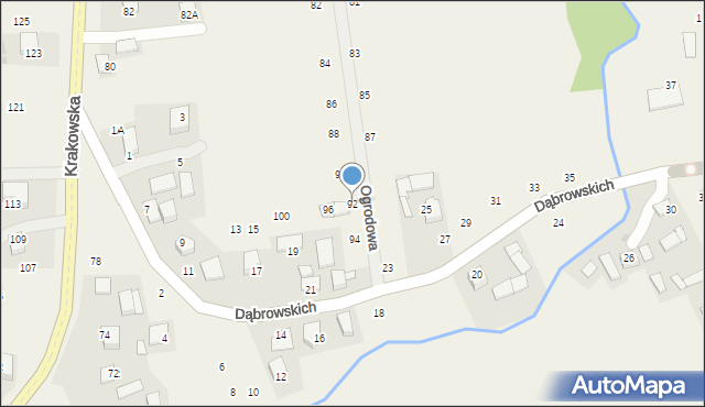Michałowice, Ogrodowa, 92, mapa Michałowice
