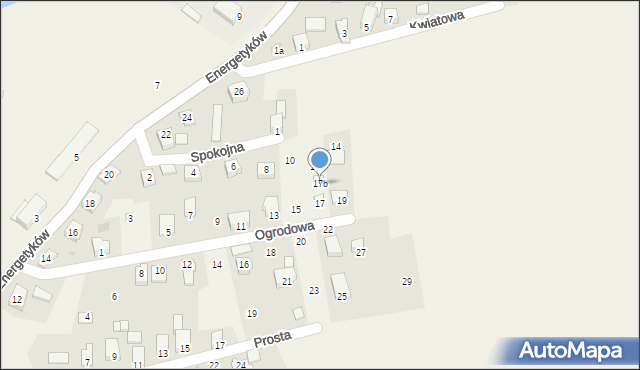 Międzybrodzie Żywieckie, Ogrodowa, 17b, mapa Międzybrodzie Żywieckie