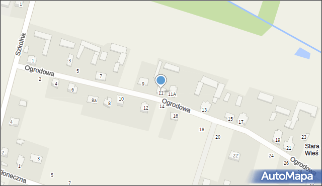 Mistów, Ogrodowa, 11, mapa Mistów