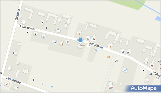Mistów, Ogrodowa, 12, mapa Mistów