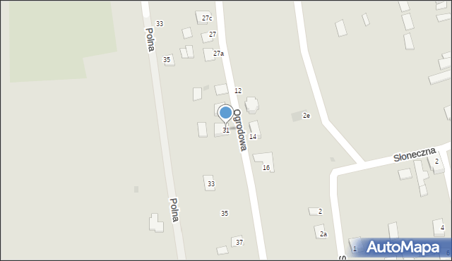 Modliborzyce, Ogrodowa, 31, mapa Modliborzyce