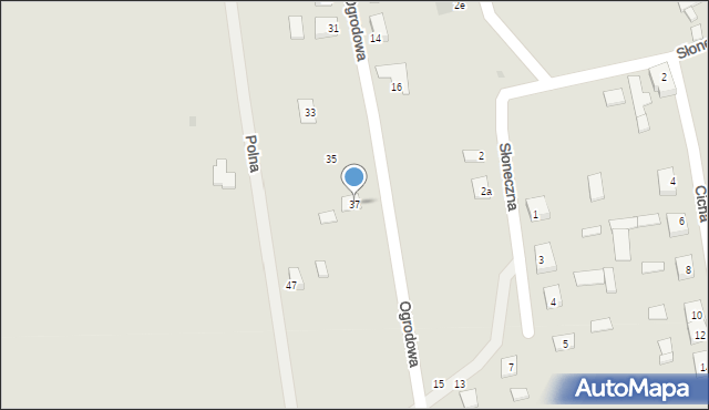 Modliborzyce, Ogrodowa, 37, mapa Modliborzyce