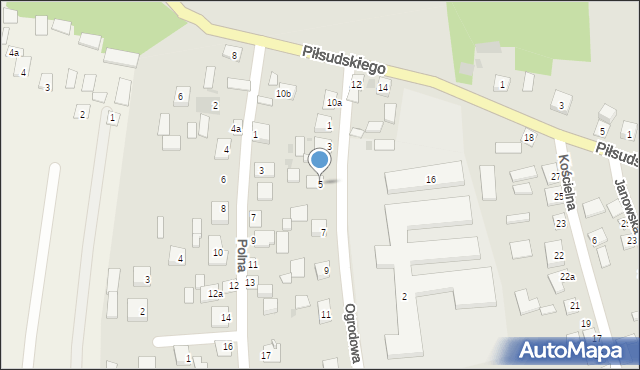 Modliborzyce, Ogrodowa, 5, mapa Modliborzyce