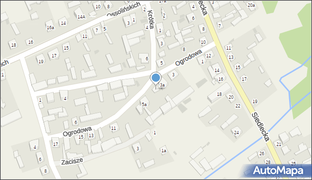 Mokobody, Ogrodowa, 5, mapa Mokobody