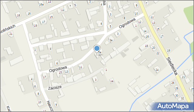 Mokobody, Ogrodowa, 7, mapa Mokobody