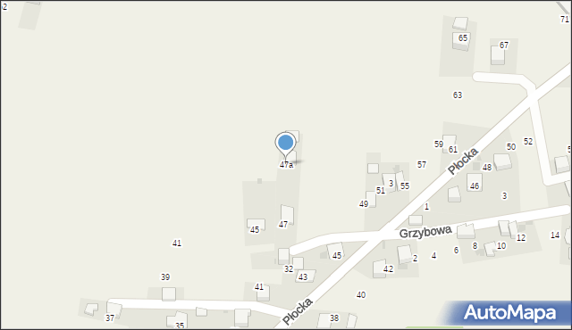 Myślachowice, Ogrodowa, 47a, mapa Myślachowice