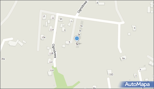 Mysłowice, Ogrodowa, 5a, mapa Mysłowice