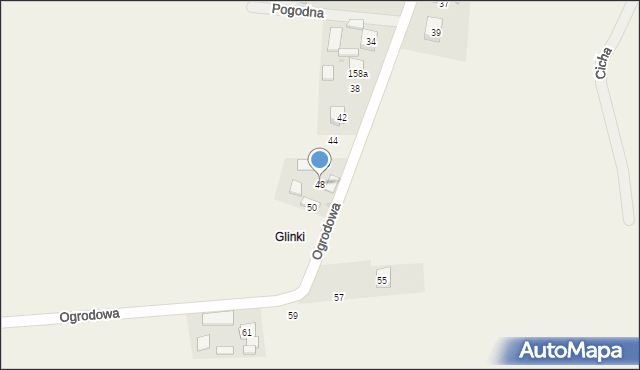 Niedźwiedź, Ogrodowa, 48, mapa Niedźwiedź