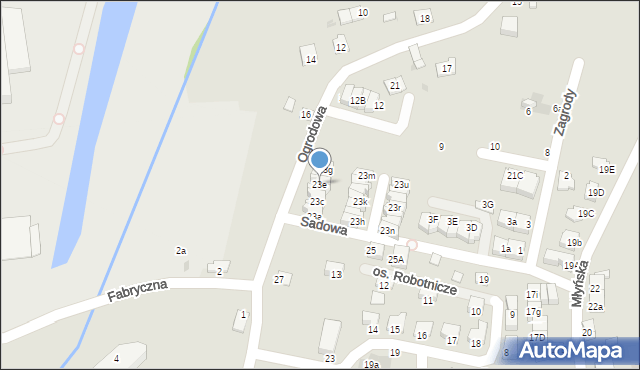 Niepołomice, Ogrodowa, 23e, mapa Niepołomice