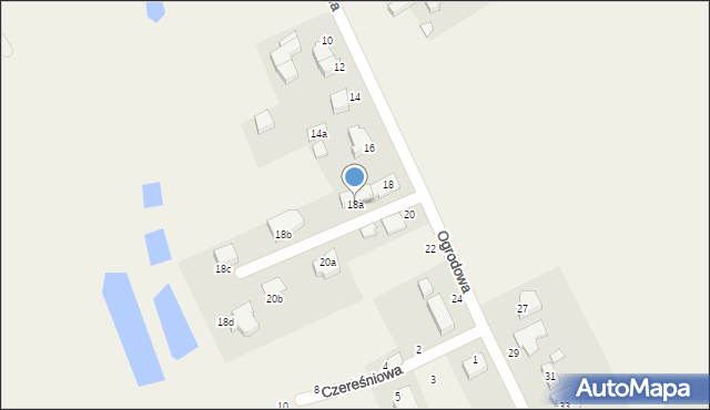 Nochowo, Ogrodowa, 18a, mapa Nochowo