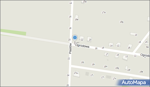 Nowe Miasto, Ogrodowa, 24, mapa Nowe Miasto