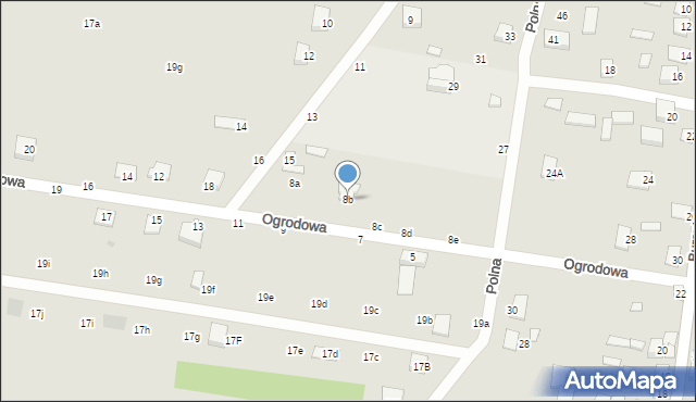 Nowe Miasto, Ogrodowa, 8b, mapa Nowe Miasto