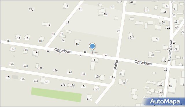Nowe Miasto, Ogrodowa, 8d, mapa Nowe Miasto