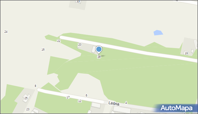 Nowe Osiny, Ogrodowa, 18, mapa Nowe Osiny