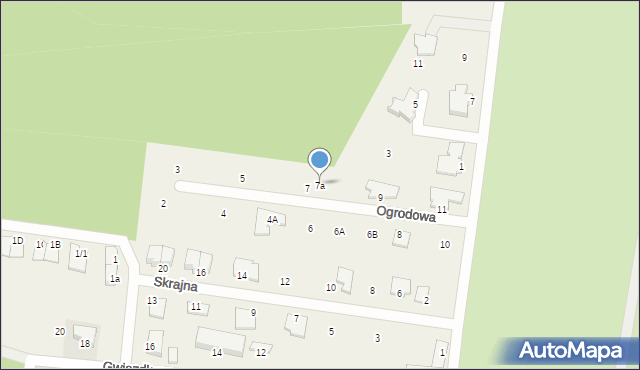 Nowodworce, Ogrodowa, 7a, mapa Nowodworce