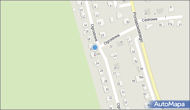 Nowogard, Ogrodowa, 21, mapa Nowogard