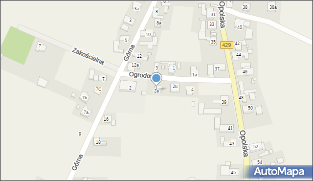 Ochodze, Ogrodowa, 2a, mapa Ochodze