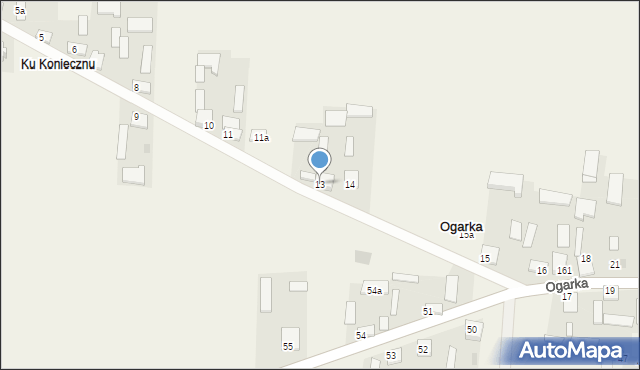 Ogarka, Ogarka, 13, mapa Ogarka