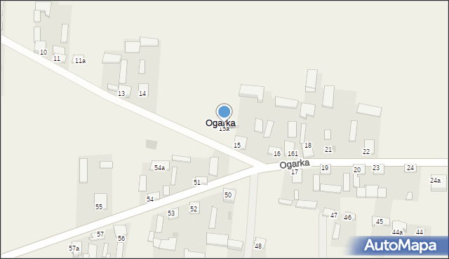 Ogarka, Ogarka, 15a, mapa Ogarka