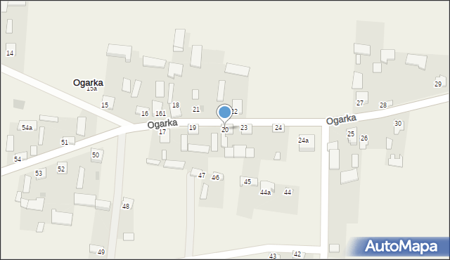 Ogarka, Ogarka, 20, mapa Ogarka