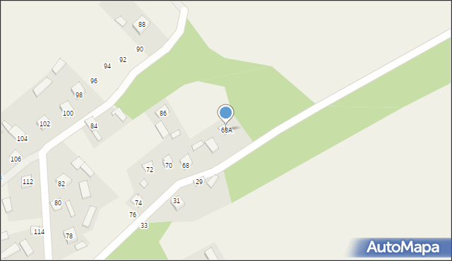 Oględów, Oględów, 68A, mapa Oględów