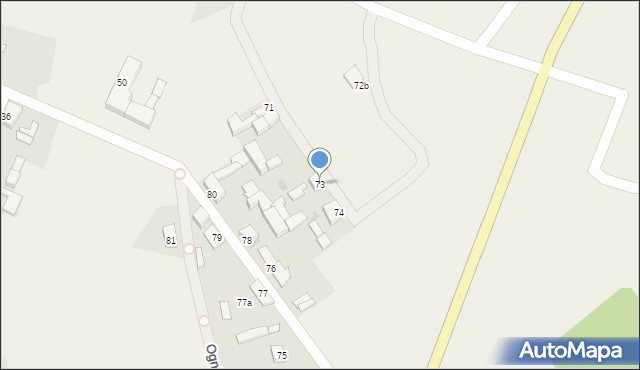 Ognica, Ognica, 73, mapa Ognica