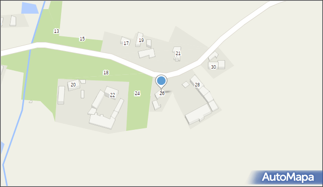 Ogonów, Ogonów, 26, mapa Ogonów