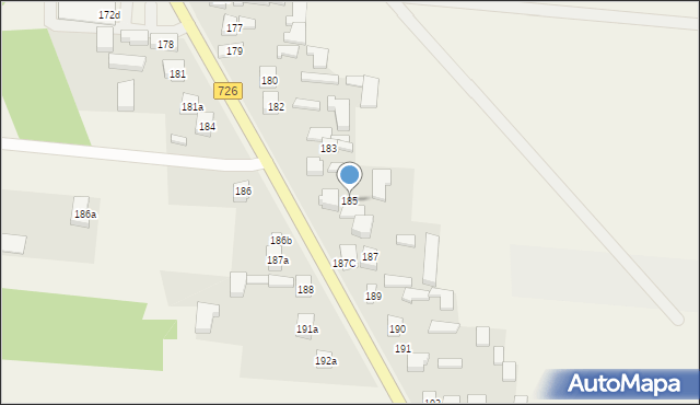 Ogonowice, Ogonowice, 185, mapa Ogonowice