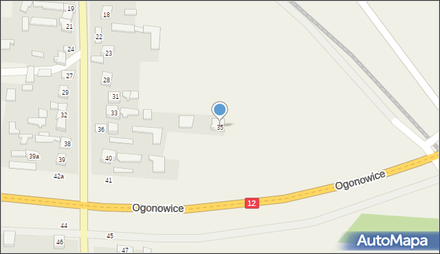 Ogonowice, Ogonowice, 35, mapa Ogonowice