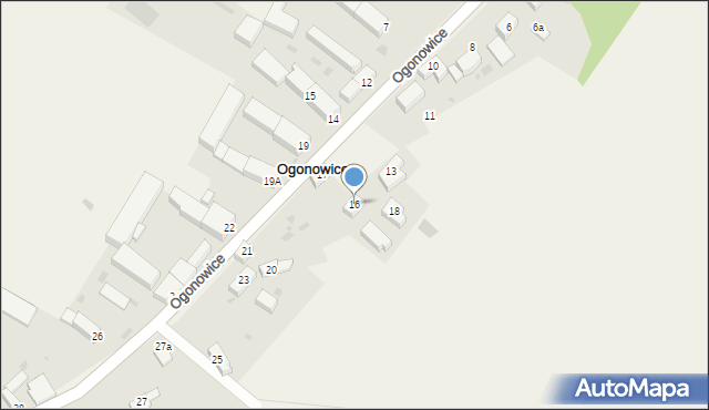 Ogonowice, Ogonowice, 16, mapa Ogonowice