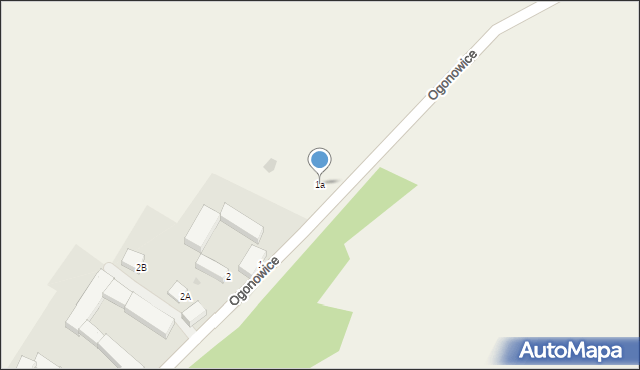 Ogonowice, Ogonowice, 1a, mapa Ogonowice