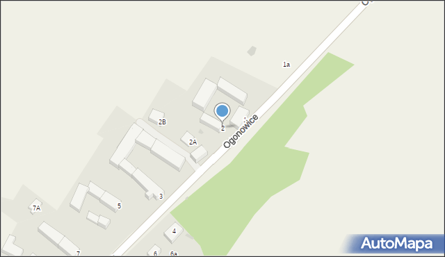 Ogonowice, Ogonowice, 2, mapa Ogonowice
