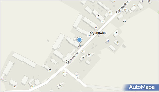 Ogonowice, Ogonowice, 22, mapa Ogonowice