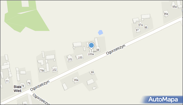 Ogorzelczyn, Ogorzelczyn, 98a, mapa Ogorzelczyn