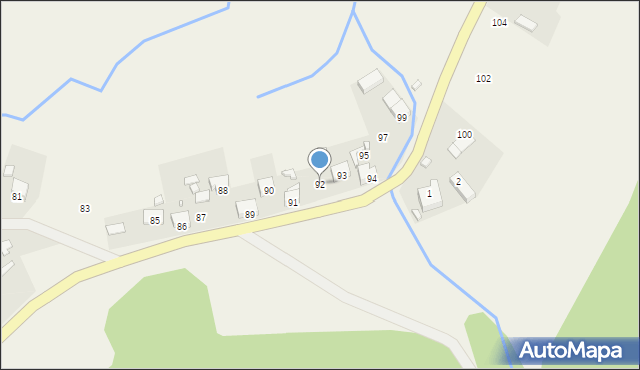Ogorzelec, Ogorzelec, 92, mapa Ogorzelec
