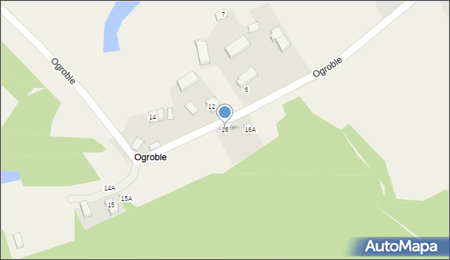 Ogroble, Ogroble, 16, mapa Ogroble