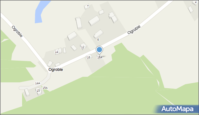 Ogroble, Ogroble, 16A, mapa Ogroble