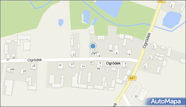 Ogródek, Ogródek, 10a, mapa Ogródek