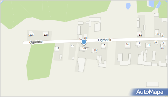 Ogródek, Ogródek, 16A, mapa Ogródek