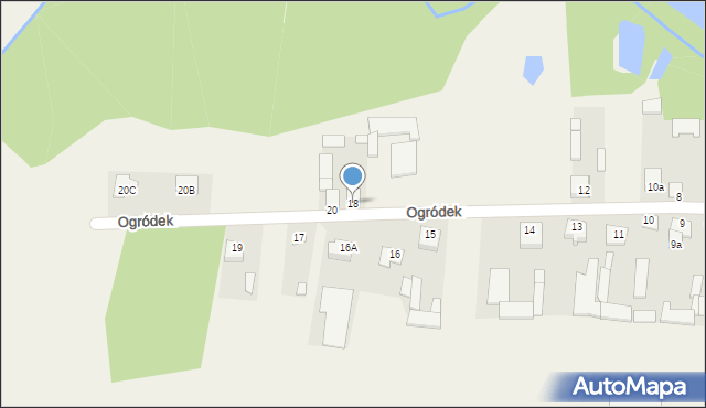 Ogródek, Ogródek, 18, mapa Ogródek