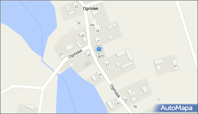 Ogródek, Ogródek, 16, mapa Ogródek