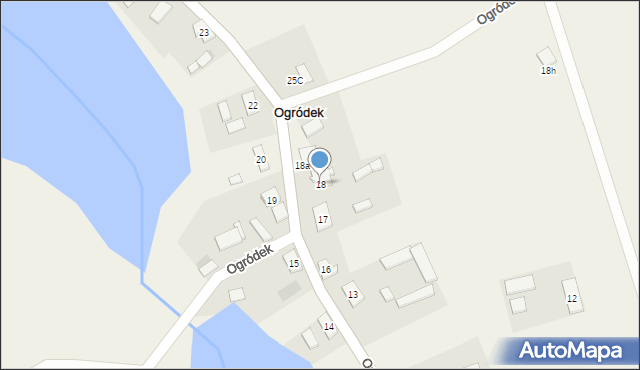 Ogródek, Ogródek, 18, mapa Ogródek