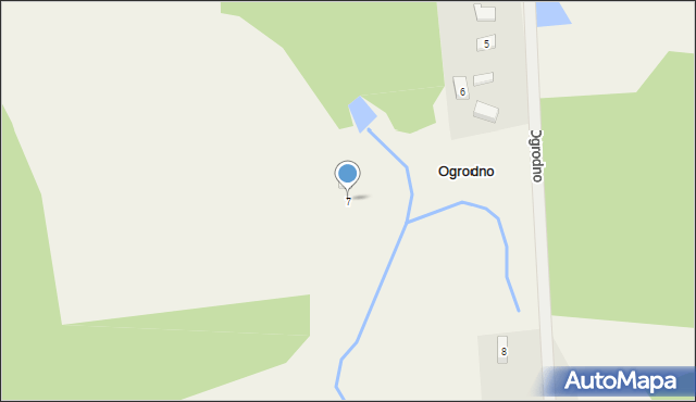 Ogrodno, Ogrodno, 7, mapa Ogrodno