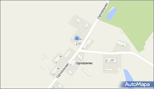 Ogrodzieniec, Ogrodzieniec, 4D, mapa Ogrodzieniec