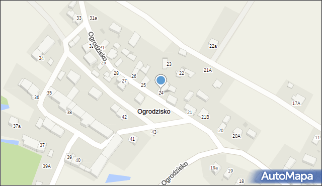 Ogrodzisko, Ogrodzisko, 24, mapa Ogrodzisko